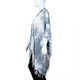 TAMSY 100% Rayon Printed Kimono One Size (Fits 8-20) - White & Grey