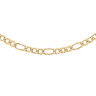 One Time Close Out Deal - Italan Made- 9K Yellow Gold Figaro Necklace (Size 22)