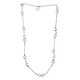 Sundays Child Platinum Overlay Sterling Silver Snaffle Design Necklace (Size 30)