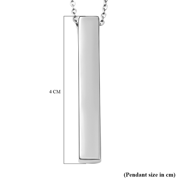 Bar Necklace (Size 20) in Stainless Steel