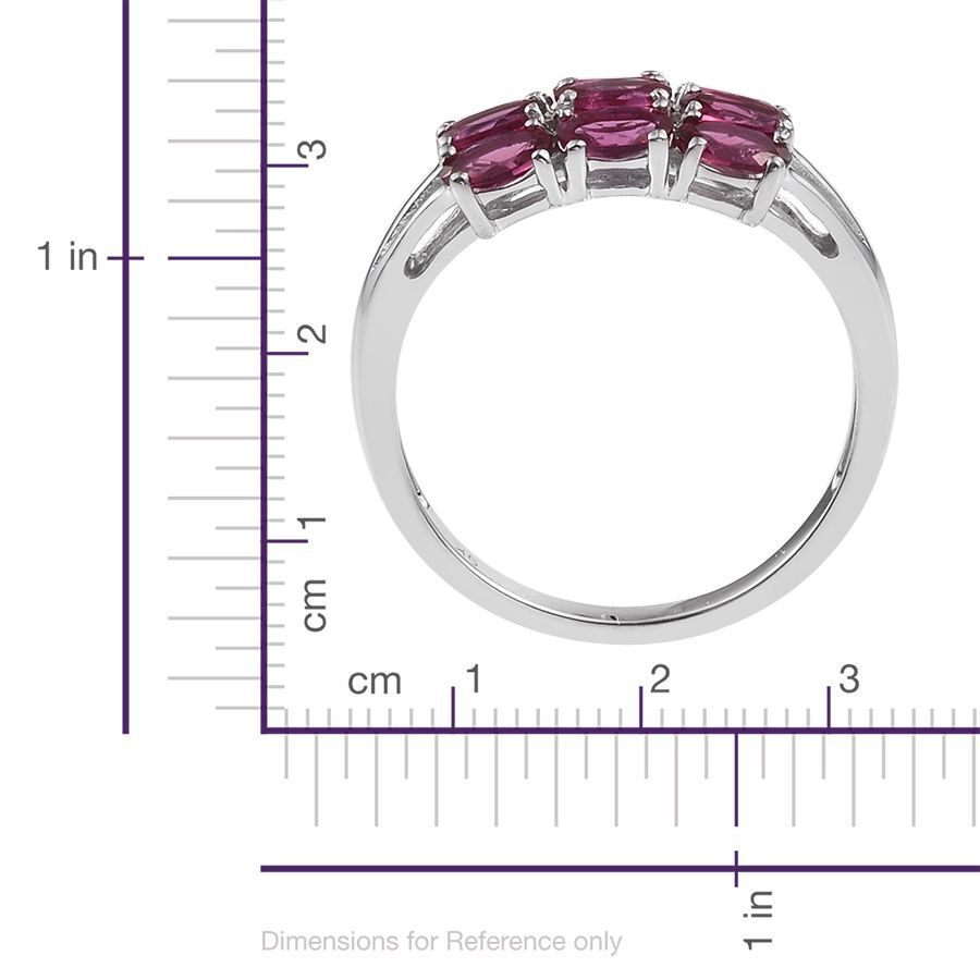 9K White Gold Ouro Fino Rubelite (Ovl) Ring 2.000 Ct.