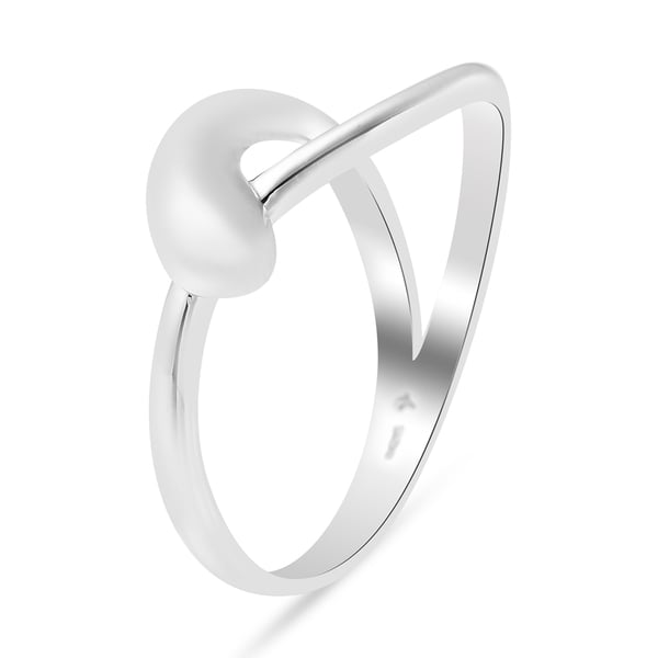LucyQ Fluid Collection - Rhodium Overlay Sterling Silver Ring