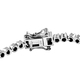 Moissanite Bracelet (Size 7) in Platinum Overlay Sterling Silver 2.00 Ct, Silver wt 9.40 Gms