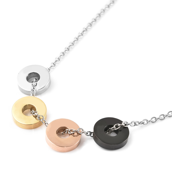 Necklace (Size - 20) in Tricolour Tone