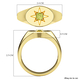 Hebei Peridot Ring in Yellow Gold Overlay Sterling Silver