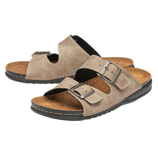 Lotus George Mule Sandals (Size 7) - Taupe