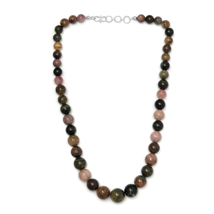 Collectors Edition Multi-Tourmaline  Necklace (Size - 20)  Sterling Silver 498.24 ct