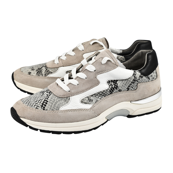 CAPRICE Snakeskin Pattern Sneaker Shoes     - Grey