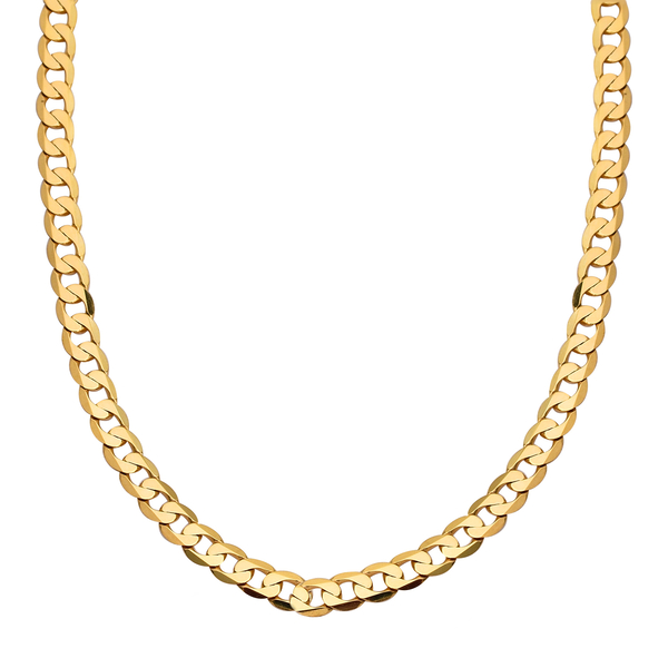One Time Close Out Deal- 9K Yellow Gold Curb Necklace (Size - 20) With Lobster Clasp, Gold Wt. 12.03 Gms