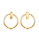 Close Out Deal- 9K Yellow Gold Hoop Earrings (With Fancy Clasp), Gold Wt. 3.17 Gms