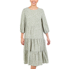 NOVA of London Panelled Smock Dress in Sage (Size 14)