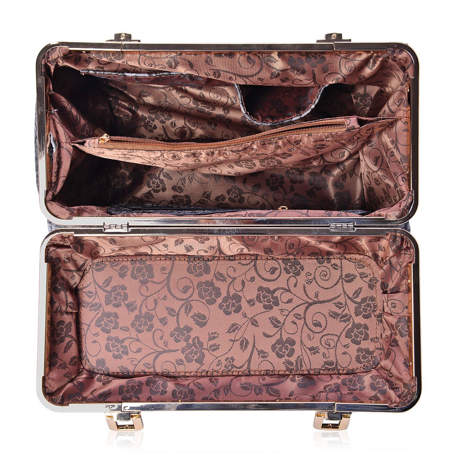 Sisley Weave Pattern Grey Colour Box Bag (Size 30x20x10 Cm)