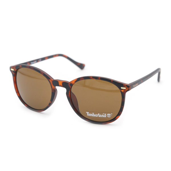 Timberland Retro Tortoise Sunglasses with Brown Lenses
