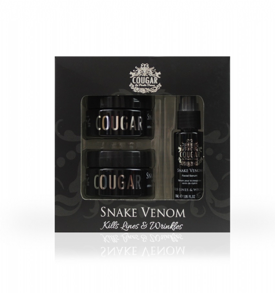 COUGAR- Snake Venom Serum Pack- Day Cream 50ml , Night Cream 50ml and Facial Serum 30ml