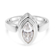 Lustro Stella Sterling Silver Ring Made with Finest CZ 1.65 Ct.