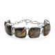 103.86 Ct Labradorite Bracelet in Silver 7.5 Inch with Extender