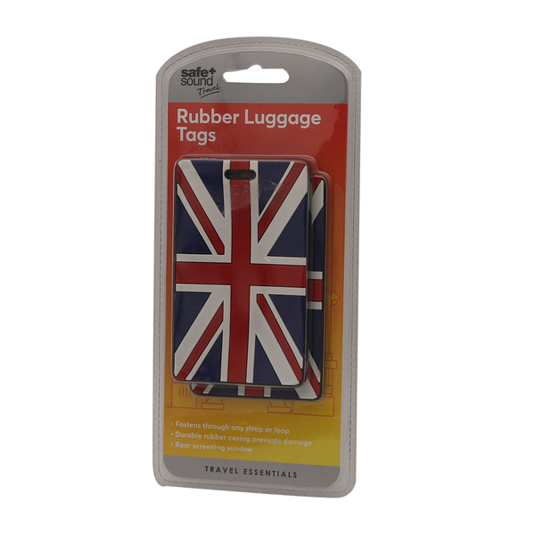 Set of 2 Rubber Luggage Tags