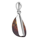 Baltic Amber Pendant in Sterling Silver