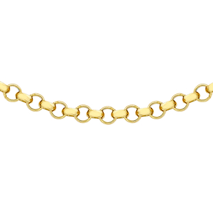 Hatton Garden Close Out 9K Yellow Gold Belcher Chain with Lobster Clasp (Size - 24), Gold Wt 4.20 Gm