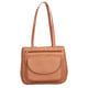 Super Soft 100% Genuine Nappa Leather Multi-Compartment Shoulder Bag in Tan (29x7.5x23cm)