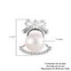 Freshwater Pearl Bell Stud Earrings in Sterling Silver
