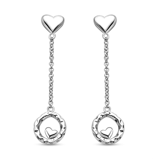 RACHEL GALLEY Capture Collection - Rhodium Overlay Sterling Silver Dangling Earrings (with Push Back