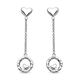 RACHEL GALLEY Capture Collection - Rhodium Overlay Sterling Silver Dangling Earrings (with Push Back