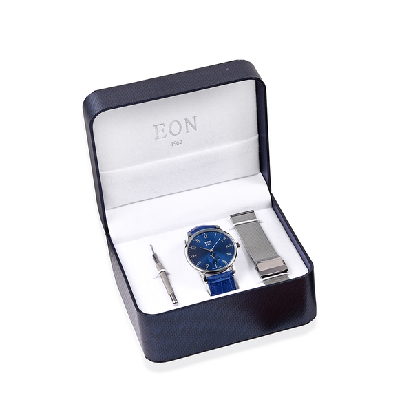EON 1962 Japanese Movement 3ATM Water Resistant Watch with Interchangeable Genuine Leather Strap