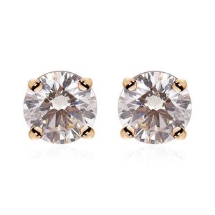 ILIANA Close Out 18K Yellow Gold Natural Yellow Diamond (VS) Stud Earrings (with Screw Back) 0.40 Ct
