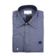 William Hunt Saville Row Forward Point Collar White and Dark Blue Shirt Size 17