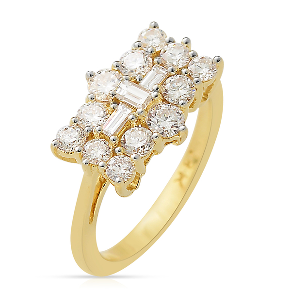 ILIANA 18K Yellow Gold Diamond (Rnd) Ring 1.000 Ct.