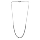 Diamond Necklace (Size - 18) in Platinum Overlay Sterling Silver 1.33 Ct, Silver Wt. 8.13 Gms