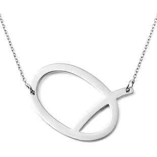 Inital Q Necklace (Size - 20) in Stainless Steel