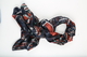 LA MAREY Pure 100% Mulberry Silk Floral Pattern Scarf  (Size 180x110cm) - Navy, Red and Multi