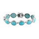 Collectors Edition - AAA Brazilian Amazonite Bracelet (Size - 7) in Platinum Overlay Sterling Silver