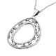 RACHEL GALLEY Versa Collection - Rhodium Overlay Sterling Silver Pendant with Chain (Size 16/18/20)