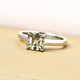 FirstTime -Turkizite (Asscher Cut) Solitaire Ring in Platinum Overlay Sterling Silver 2.00 Ct.