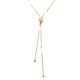 New York Close Out Deal - 9K Yellow Gold Adjustable Lariat Necklace (Size - 30), Gold Wt. 3.66 Gms