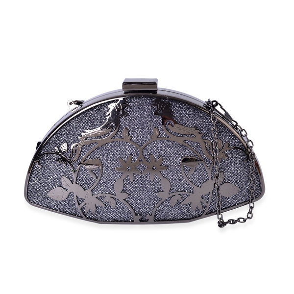 Limited Collection Luxe Twinkling Birds Clutch with Chain Strap