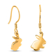 Bunny Hook Earrings in 14K Gold Overlay Sterling Silver