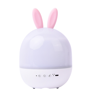 Cute Rabbit Shaped Multi Colour Light Projection Lamp with Remote Control & USB Cable (Size 11x11x15
