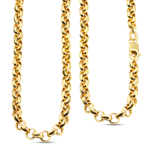 Hatton Garden Close Out 9K Yellow Gold Belcher Necklace with Lobster Clasp (Size 20)
