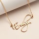 Personalised Name Necklace in Silver, Size 18+2 Inches, Font-Scriptina Pro