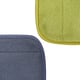Set of 2 - Anti Slip Bath Mat (Size 79x50Cm) - Light Green and Grey