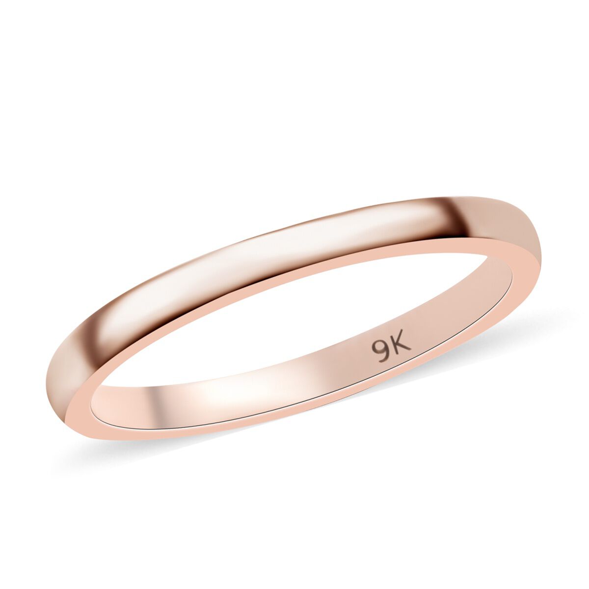 rose gold band rings