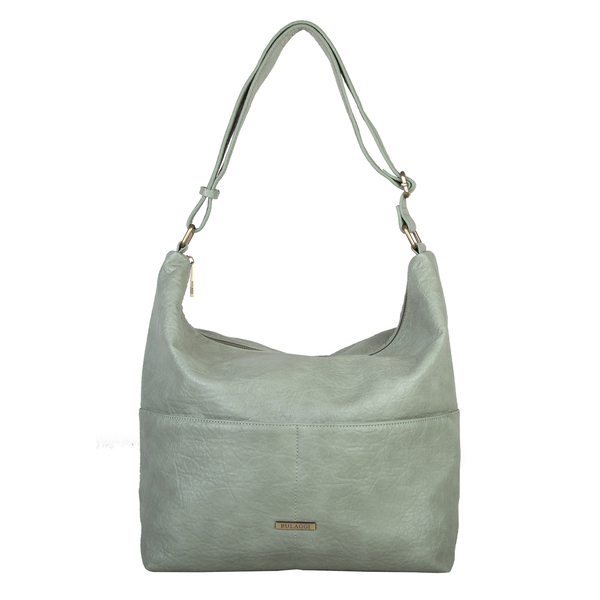 Bulaggi Collection Puff Hobo Shoulder Bag with Adjustable Strap - Mint