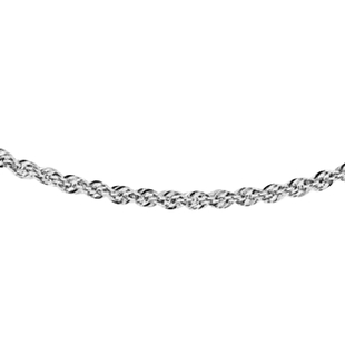 Hatton Garden Close Out Deal-  950 Platinum Rope Chain (Size 18) with Spring Ring Clasp, Platinum Wt