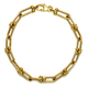 Italian Made- 9K Yellow Gold U- Link Bracelet (Size - 7.5) With Lobster Clasp , Gold Wt. 5.72 Gms