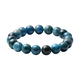 Blue Apatite Beads Stretchable Bracelet (Size 7.0) 170.00 Ct.