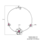 RACHEL GALLEY Rose Collection - African Ruby (FF) Bracelet (Size 8) in Rhodium Overlay Sterling Silver, Silver wt. 6.61 Gms